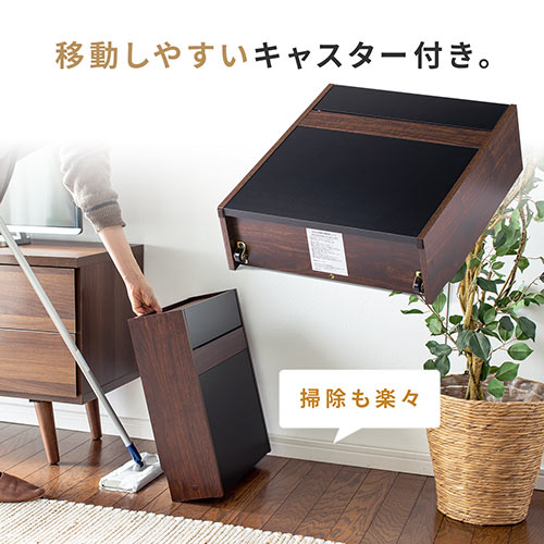 ケーブルボックス タップボックス ルーター収納 木製 ケーブル収納 大型タップ収納 スマホスタンド ダークブラウン