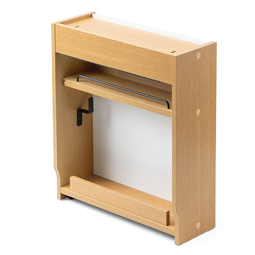 ケーブルボックス タップボックス ルーター収納 木製 ケーブル収納 大型タップ収納 スマホスタンド ライトブラウン