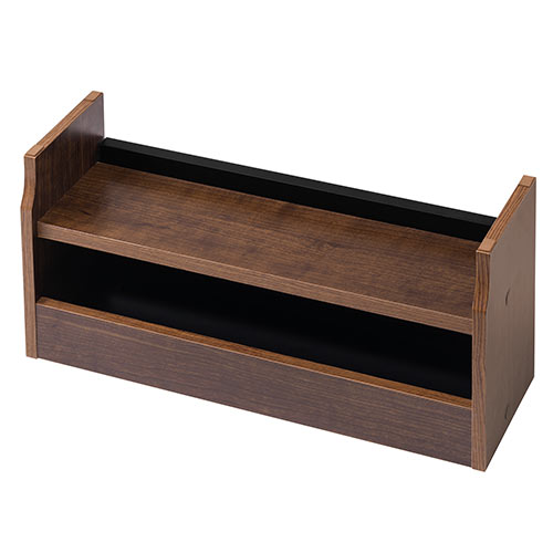 ケーブルボックス タップボックス 木製 ケーブル収納 タップ収納 スマホスタンド ノートパソコン収納対応 ダークブラウン