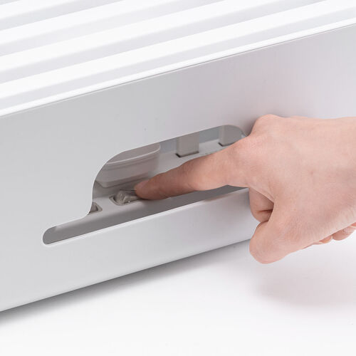 ケーブルボックス タップボックス スリム 小型 スマホスタンド タブレットスタンド グレー