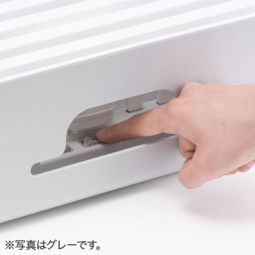 ケーブルボックス タップボックス スリム 小型 スマホスタンド タブレットスタンド  ホワイト