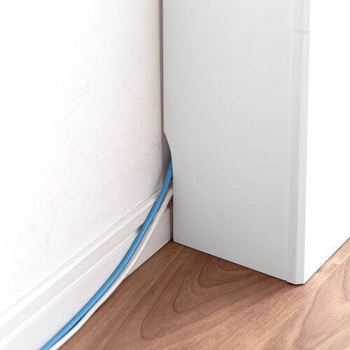 ルーター収納ボックス（大型ワイドタイプ・幅65cm・木製・スリム・壁面収納・ケーブルボックス・ホワイト）