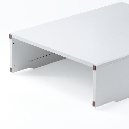 ルーター収納ボックス（ケーブルボックス・幅50cm・高さ65cm・コンセント付き・木製・スリム・壁面収納・電話台・ホワイト）