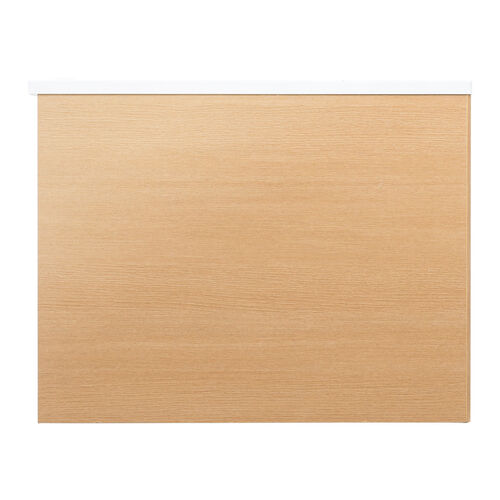 ルーター収納ボックス（ケーブルボックス・幅50cm・高さ38.5cm・コンセント付き・木製・スリム・壁面収納・角置き・コーナー・電話台・ライトブラウン）