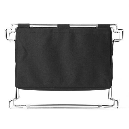 カバン置き（おりたたみ・オフィス・収納ボックス・荷物置き・荷物入れ・手荷物収納・カバン入れ・スタッキング対応・幅50cm・奥行33cm・ブラック・Mサイズ ）