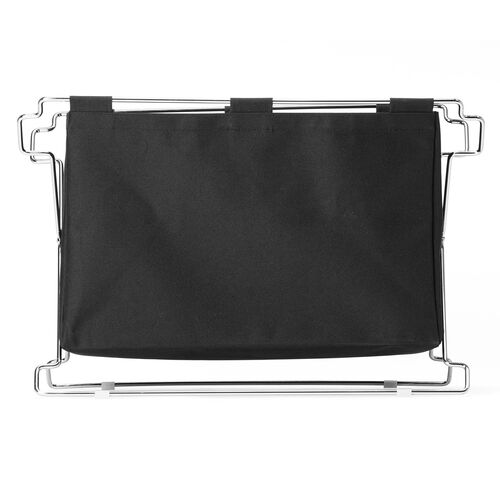 荷物置き（折りたたみ・荷物入れ・手荷物収納・カバン入れ・スタッキング対応・幅55cm・奥行33cm・ブラック・Lサイズ）