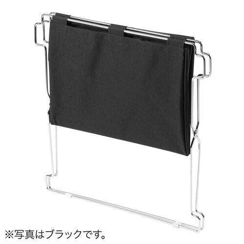 荷物置き（折りたたみ・荷物入れ・手荷物収納・カバン入れ・スタッキング対応・幅55cm・奥行33cm・ブラウン・Lサイズ）