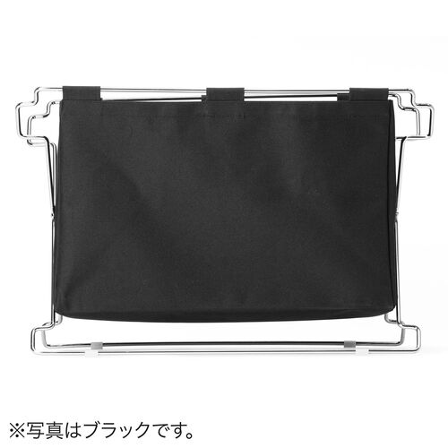 荷物置き（折りたたみ・荷物入れ・手荷物収納・カバン入れ・スタッキング対応・幅55cm・奥行33cm・ブラウン・Lサイズ）