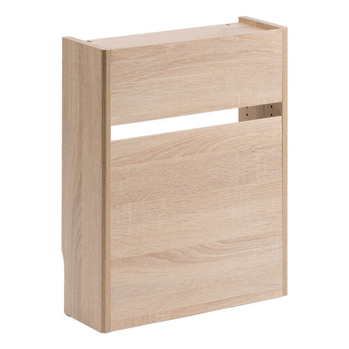 ルーター収納ボックス（ケーブルボックス・幅40cm・高さ52.4cm・充電ステーション・大型ルーター・Wi-Fi モデム・扉付き・木製・2段・ライトブラウン）