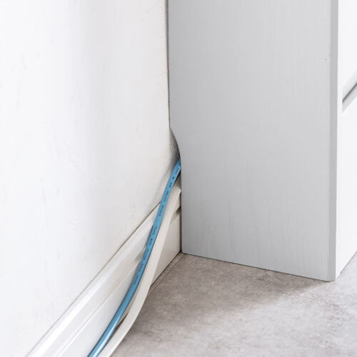 ルーター収納ボックス（ケーブルボックス・幅40cm・高さ52.4cm・充電ステーション・大型ルーター・Wi-Fi モデム・扉付き・木製・2段・ホワイト）