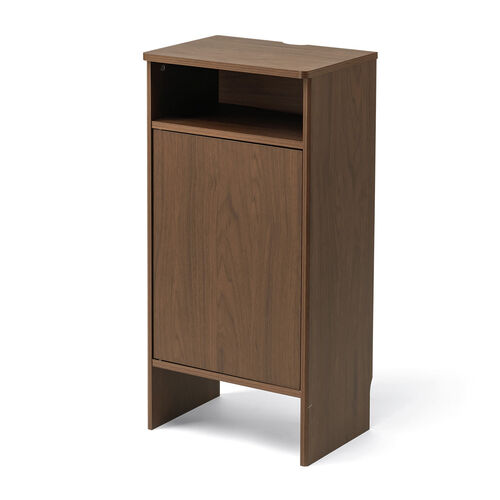 ロボット掃除機収納ボックス（自動ゴミ収集機能付き機種対応・ダストボックス対応・ルンバ基地・ルーター収納・ケーブル収納・タップボックス・充電ステーション・木製・3段・高さ85cm・ダークブラウン）