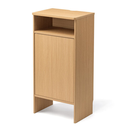 ロボット掃除機収納ボックス（自動ゴミ収集機能付き機種対応・ダストボックス対応・ルンバ基地・ルーター収納・ケーブル収納・タップボックス・充電ステーション・木製・3段・高さ85cm・ライトブラウン）