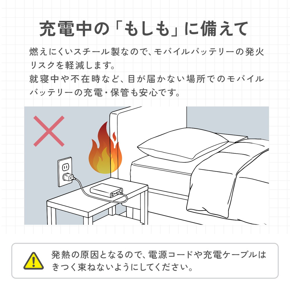 ケーブルボックス 電源まわり 目隠しボックス タップ収納ボックス Switch/Switch2収納 ケーブル収納 スチール製 完成品