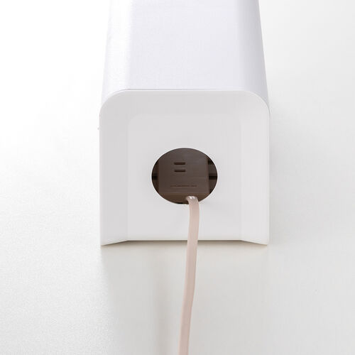 ケーブルボックス（電源まわり・目隠しボックス・タップ収納ボックス・ケーブル収納・幅32cm・充電ステーション・ABS樹脂・ポリカーボネート）