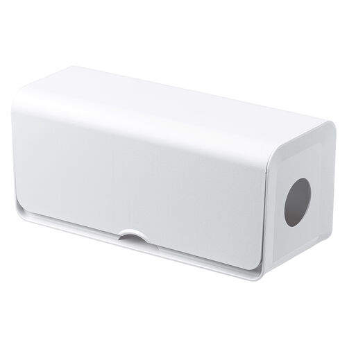 ケーブルボックス（電源まわり・目隠しボックス・タップ収納ボックス・ケーブル収納・幅32cm・充電ステーション・ABS樹脂・ポリカーボネート）