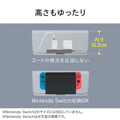 ケーブルボックス（電源まわり・目隠しボックス・タップ収納ボックス・ケーブル収納・幅32cm・充電ステーション・ABS樹脂・ポリカーボネート）