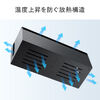 ケーブルボックス（電源まわり・Switch/Switch2収納・ABS樹脂製・難燃グレードUL94-V0・完成品・幅40.1cm・目隠しボックス・タップ収納ボックス・ケーブル収納・ブラック）