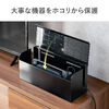 ケーブルボックス（電源まわり・VESA対応・テレビ裏収納・Switch/Switch2収納・ABS樹脂製・難燃グレードUL94-V0・完成品・幅40.1cm・ケーブル収納・ブラック）