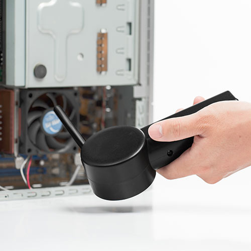 電動エアダスター(充電式・2段階風量調整・逆さ対応・ガス不使用・ノズル付き)