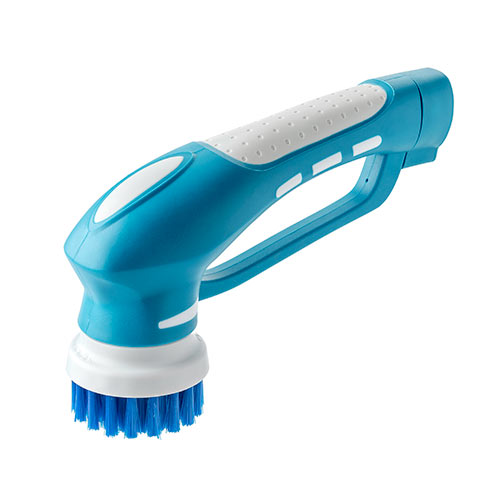 コードレス電動お掃除ブラシ 伸縮タイプ 3種のヘッド 排水 溝