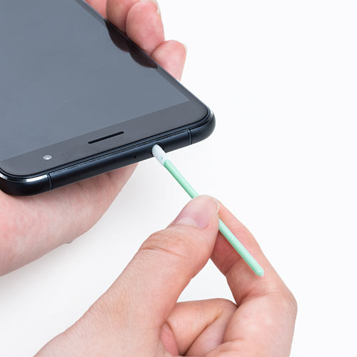 精密綿棒（極細綿棒・先端2mm・丸型先端・プラスチック製・100本入り・クリーニング・クリーナー）