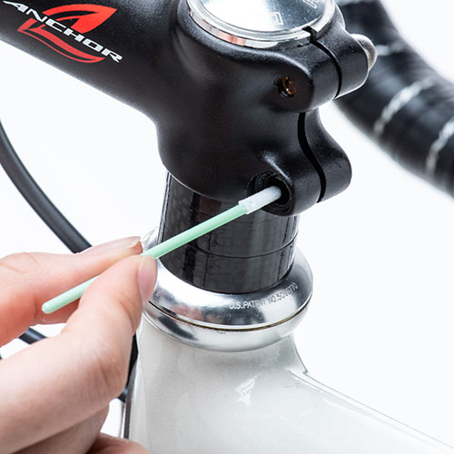 精密綿棒（極細綿棒・先端2mm・丸型先端・プラスチック製・100本入り・クリーニング・クリーナー）