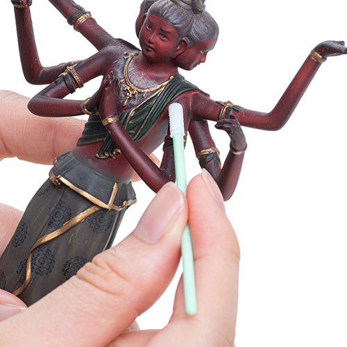 精密綿棒（極細綿棒・先端2mm・丸型先端・プラスチック製・100本入り・クリーニング・クリーナー）