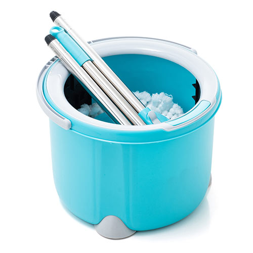 回転モップ（水拭きモップ・クリーナー・床掃除・床モップ・バケツつき）