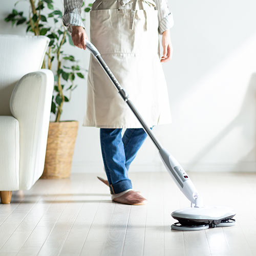 電動モップ (水拭き・回転・クリーナー・コードレス・充電式・LED付き・伸縮可能・軽量）