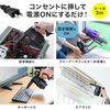 電動エアダスター AC電源 ケーブル長3m ブロワー ガス不使用 ノズル3種類付き