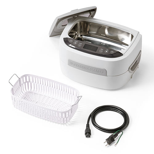 超音波洗浄機  タイマー機能 温水洗浄 容量2.5L （メガネ・時計・アクセサリー・プラモデル脱脂・塗装前洗浄・水温調整）