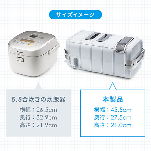 超音波洗浄機 タイマー機能 温水洗浄 容量3L （メガネ・時計