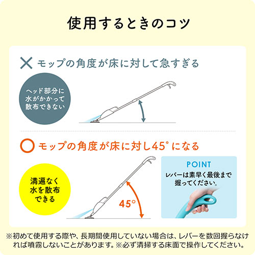 スプレーモップ 水拭き 消毒 洗剤 フロアモップ フローリング 床 掃除  拭き掃除