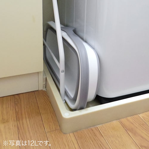 折りたたみバケツ 四角 小物入れ 10L 取っ手 コンパクト 掃除 洗濯 洗い桶 キッチン アウトドア 防災