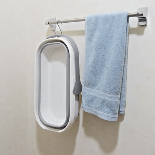 折りたたみバケツ 四角 小物入れ 10L 取っ手 コンパクト 掃除 洗濯 洗い桶 キッチン アウトドア 防災