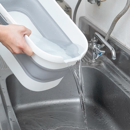 折りたたみバケツ 四角 小物入れ 10L 取っ手 コンパクト 掃除 洗濯 洗い桶 キッチン アウトドア 防災