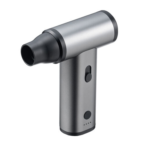 電動エアダスター（風量無段階調節・充電式・ノズル4種類付属・小型・軽量・ガス不使用・空気吸引・TypeC充電・逆さ噴射可能・クリーナー・PC掃除・空気入れ・ブラック）