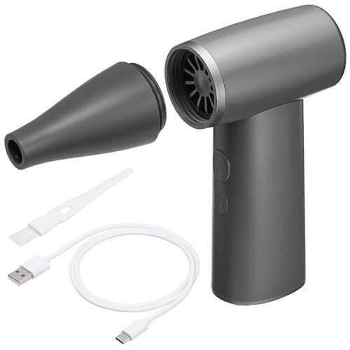 電動エアダスター（充電式・コンパクト・小型・軽量・風量4段階調節・ガス不使用・TypeC充電・逆さ噴射可能・クリーナー）
