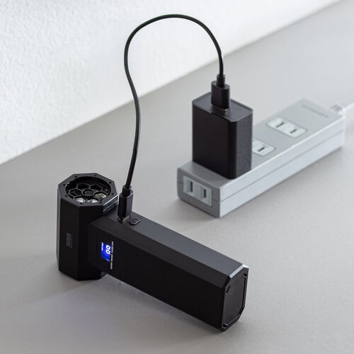 電動エアダスター（ノズル5種類付属・LEDライト・最大風速31m/s・コンパクト・軽量・高コスパ・USB充電式・逆さ噴射可能・クリーナー・PC掃除）