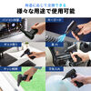 電動エアダスター（ノズル5種類付属・LEDライト・最大風速31m/s・コンパクト・軽量・高コスパ・USB充電式・逆さ噴射可能・クリーナー・PC掃除）