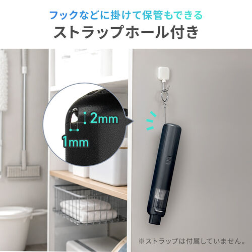 コードレスハンディクリーナー（コンパクト・車用掃除機・14000Pa・強力吸引・軽量・卓上掃除機・Type-C充電・HEPAフィルター付き・ブラック）
