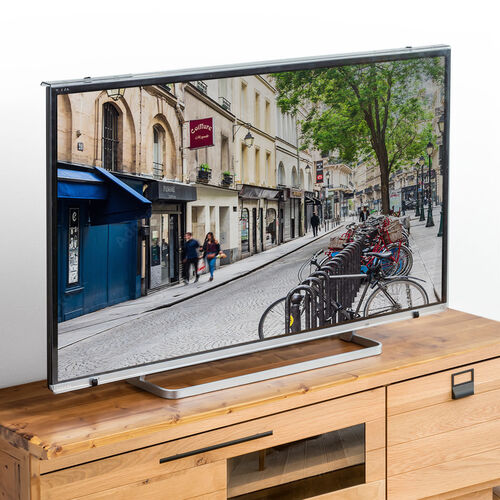 テレビ保護パネル（テレビフィルター・55インチ・キズ防止・厚み3mm・透過率90%・落下防止ベルト付き・光沢）CRT032