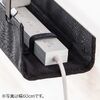 ケーブルトレー（幅90cm・クランプ固定・難燃メッシュタイプ・ケーブルオーガナイザー・ケーブル収納・配線受け・ケーブル整理・配線整理・電源タップ・ブラック）