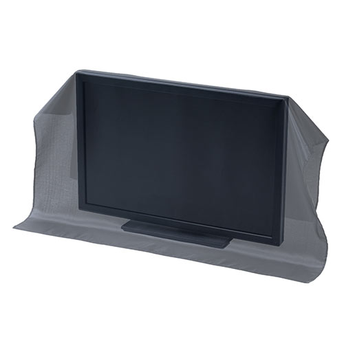 マルチカバー Mサイズ（帯電防止 目隠しカバー ディスプレイカバー プリンタカバー ほこりカバー 幅100cm×高さ100cm ブラック）