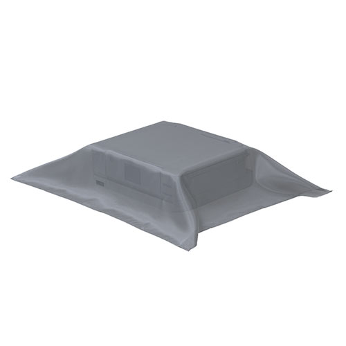 マルチカバー Sサイズ（帯電防止 目隠しカバー ディスプレイカバー プリンタカバー ほこりカバー 幅80cm×高さ73cm ブラック）