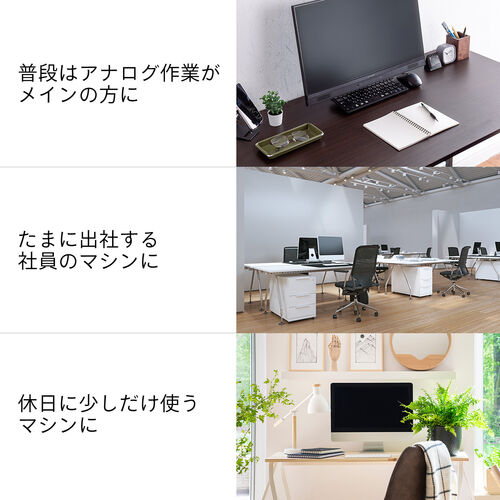 ディスプレイカバー（24インチ対応・薄型モニター用カバー・iMac24インチ・収納ポケット付き・ホコリ対策・フランネル生地使用・ブラック）