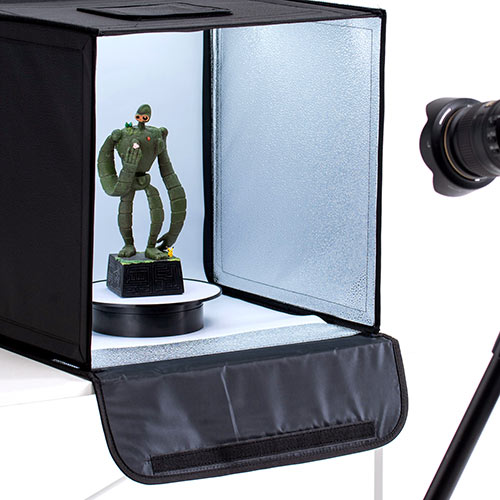 ターンテーブル（360度回転台・電動ターンテーブル・フィギュア・展示台・電池式/microUSB給電対応）