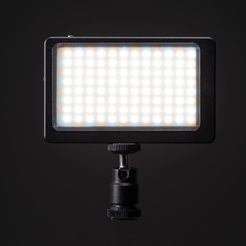 カメラLEDライト(ビデオライト・三脚対応・明るさ調節・色温度調節・充電式）