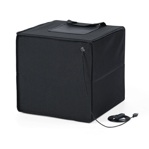 撮影ボックス（30cm・ライト付・折りたたみ・背景6色付属・USB電源・調光可能・650ルーメン）