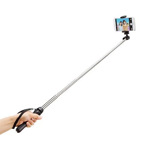 セルカ棒（簡易スマホ三脚・自立タイプ・自撮り・スマホホルダー付）